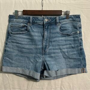 American Eagle Outfitters Light Blue Denim “Mom Shorts” Womens Size 12